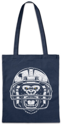 American Football Gorilla Stofftasche Einkaufstasche Player Addiction Helmet