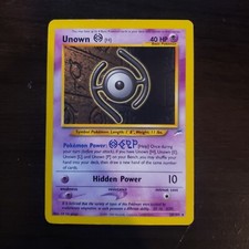 Pokemon TCG Neo Destiny Unown (H) 28/105 Unlimited Rare on eBay