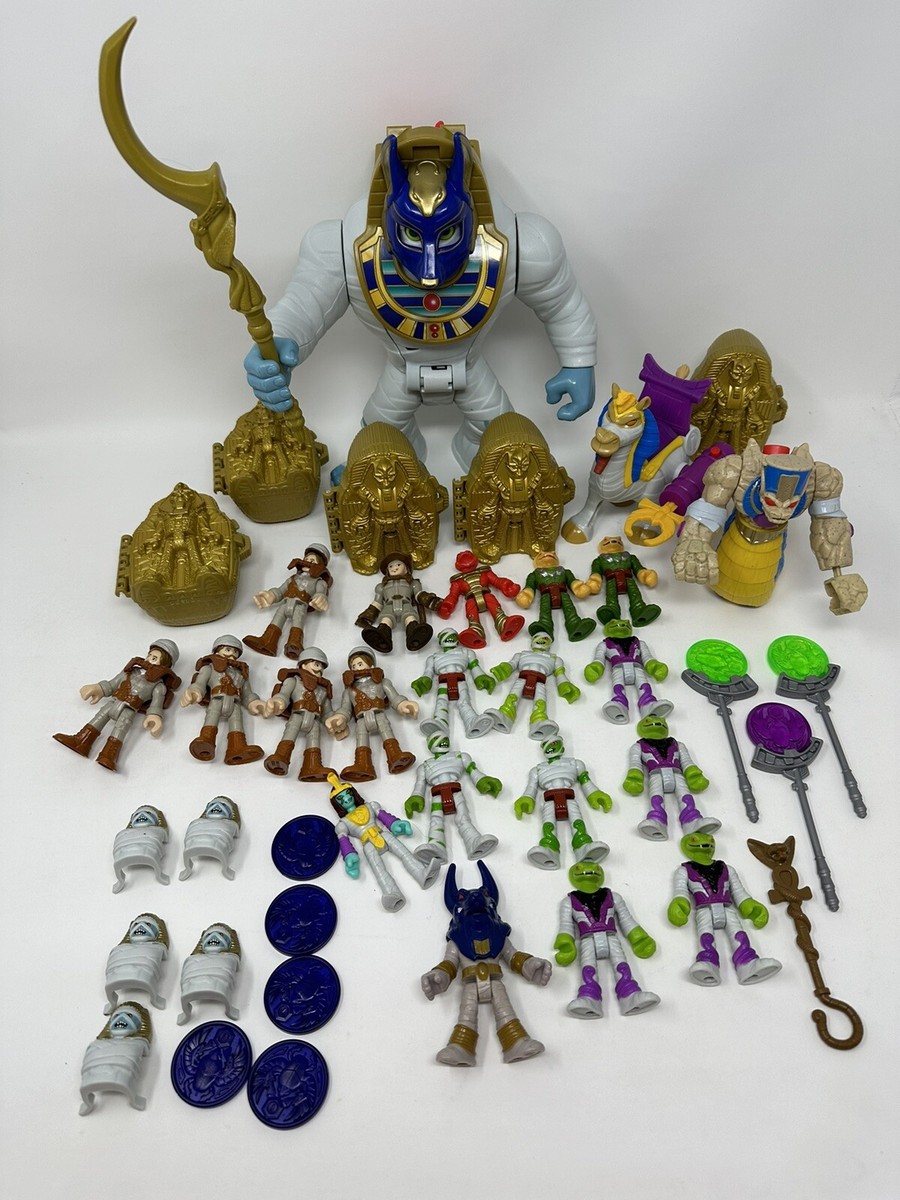 Imaginext Mummy King Serpent Queen Camel Mummy Treasure Hunter Action  Figures