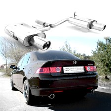 FOX Sportauspuff je 1x100mm für Honda Accord 7 CL7 CN1 Bj.03-08 2.0l 2.2l i-CTDi