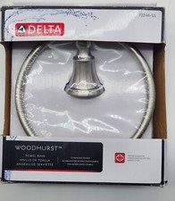 Delta 73246-SS Brilliance Stainless finish Woodhurst Wall Mounted Towel Ring