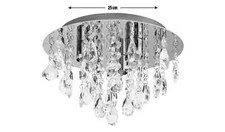 Glass Droplet Ceiling Light Argos Home Ivy Living Room Bedroom Light 7155312