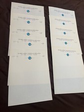 Letterhead 10 Sheets Of AIRCRAFT 1950s Vintage Stationery Unused Lot