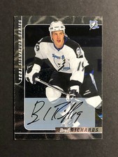 Brad Richards signed 2000-01 BAP Signature Series Rookie Auto Hockey card 219 15