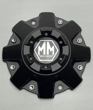 USED Mayhem Matte Black Wheel Center Cap NO SCREWS C108040MB01 C108010MB01