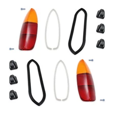 New VW Type 3 Amber Top Flat Tail Light Lens & Seal Kit 1961-1969