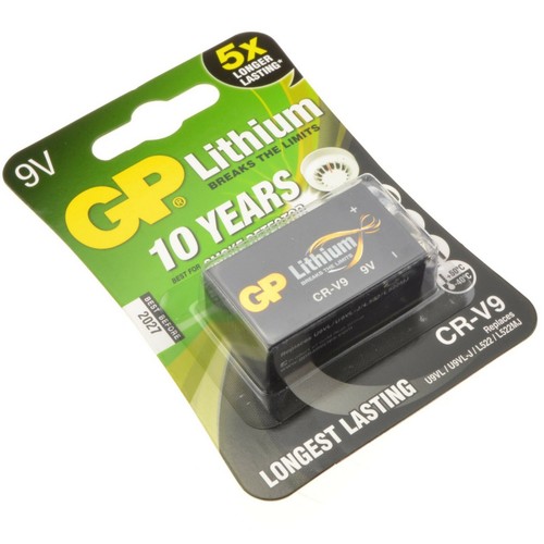 5 x LITHIUM 9V Batteries GP CR-V9 U9VL U9VL-J L522 PP3 MN1604 | eBay