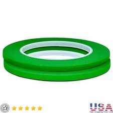 2 Pack 1/4 Inch Green Painters Tape Easy Removal No Residue Masking Tape New