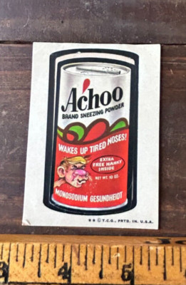 Vintage 1970's Topps Wacky Stickers 