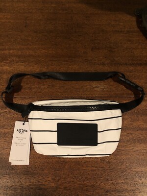 Aloha Mini Fanny Pack Pinstripe Black on White NWT | eBay display picture 2
