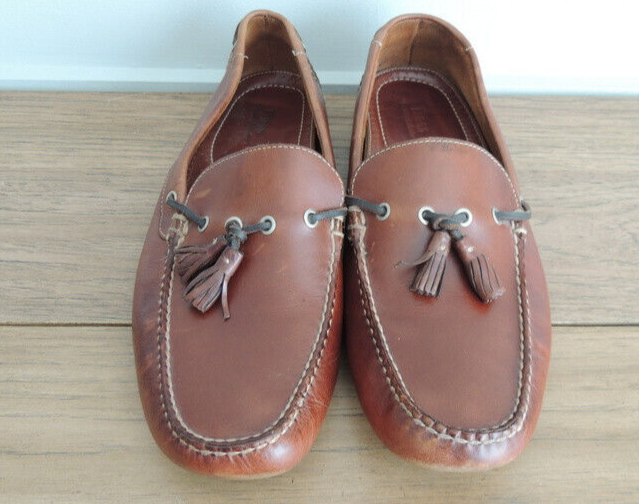 Bass Premium Collection Bel Air Mens 8M Brown Leather Driving Loafer Vibram Sole Bass Premium Collection Bel Air Mens 8M Brown | Mercari main image 3