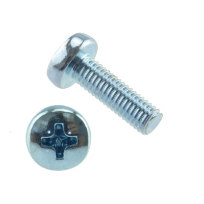 Linsenschrauben mit Phillips-Kreuzschlitz DIN 7985 4.8 Stahl verzinkt M 2 - M 10