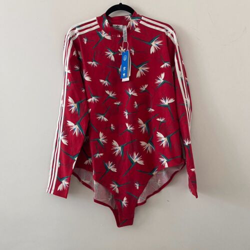 Women’s Adidas x Thebe Magugu Power Red Bodysuit Size 3X - Picture 1 of 2