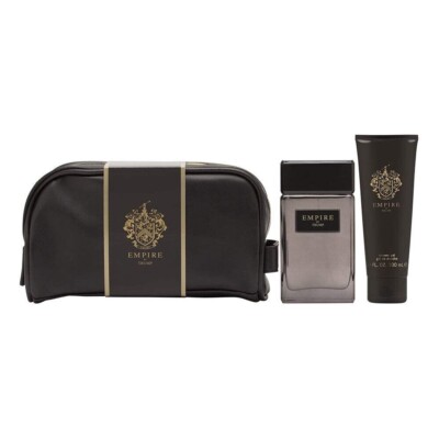 Donald Trump Empire Men Cologne Edt Spray 3.4 Oz & Shower Gel & Toiletry Bag