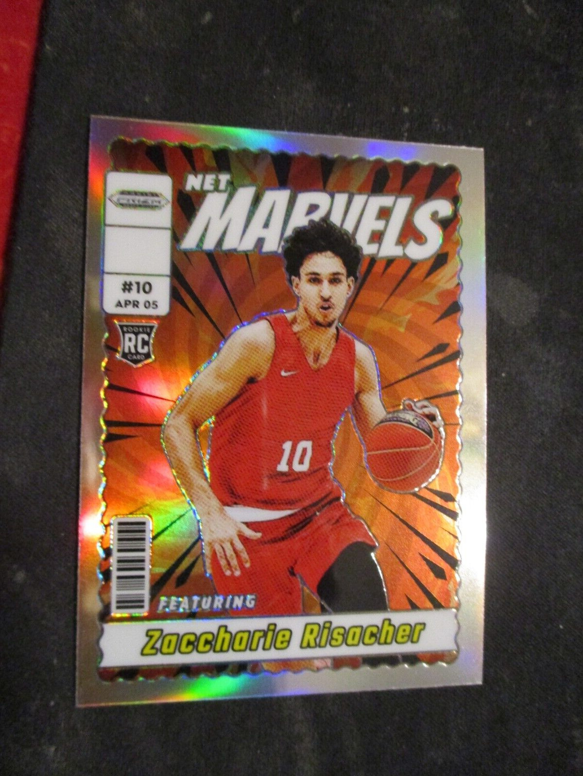 2024 Panini Prizm Draft Zaccharie Risacher Net Marvels #7 Case Hit SSP - Atlanta