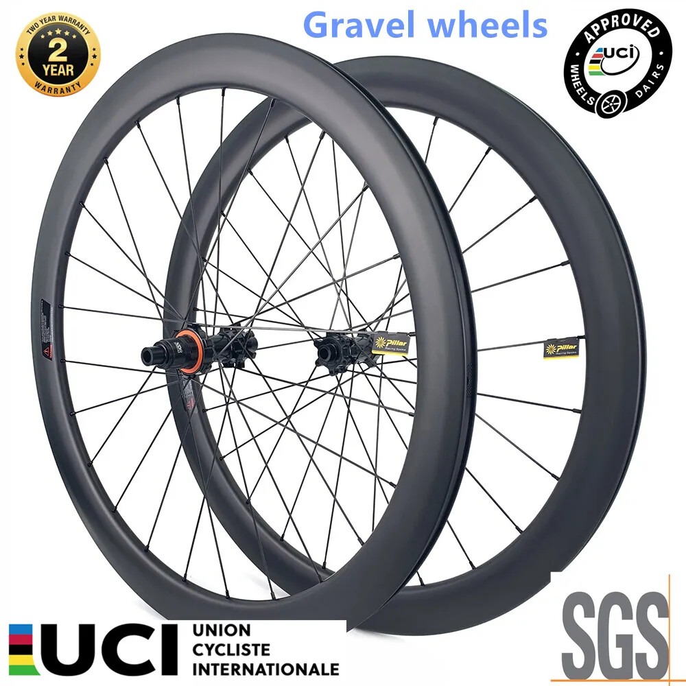 700c Carbon Gravel Road Disc Wheels 30*28mm Tubeless Disc Brake Central Lock