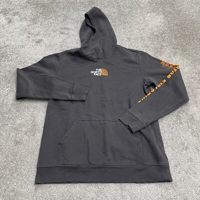 The North Face Graphic Hoodie Sweatshirt Boys Teens XXL Black