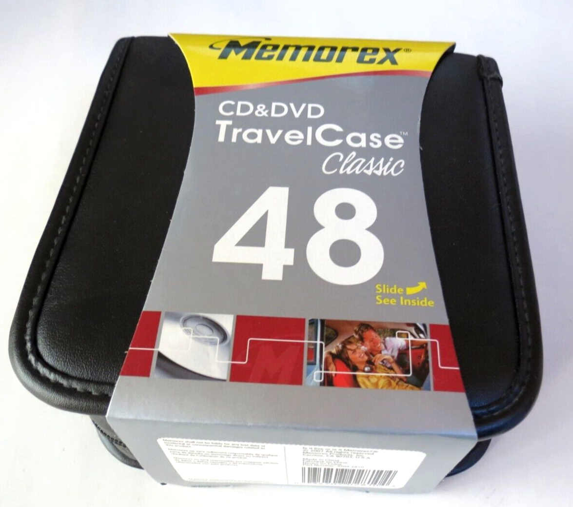 NEW - Memorex CD / DVD / Blu-Ray 48CT Disc Travel Carry Case
