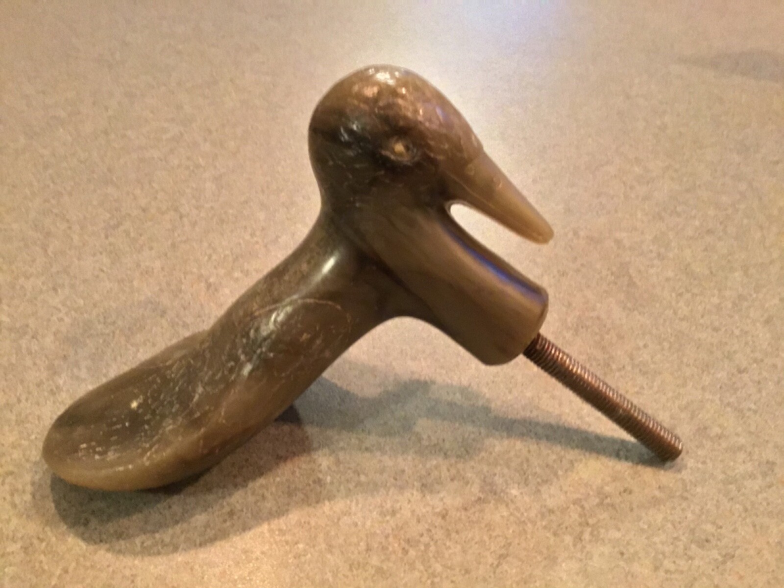 Bakelite Walking Cane Handle Bird - image 1
