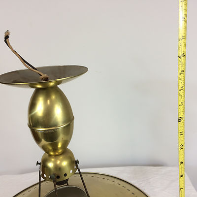 Vintage Mid Century Retro Atomic 50s 60s UFO Saucer Lamp Light