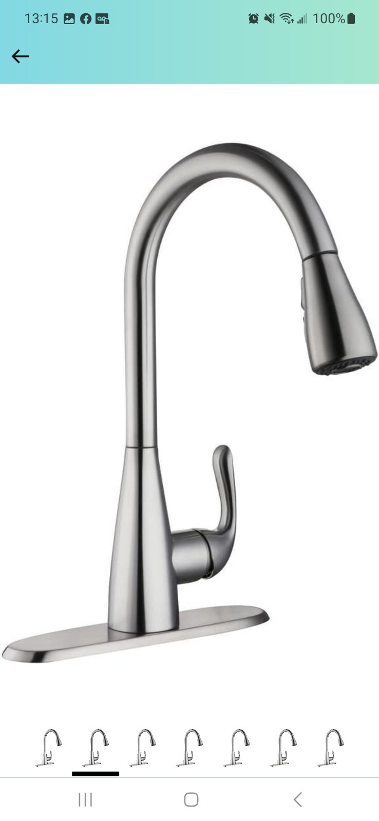 6925699942766 GLACIER BAY carla pull down kitchen faucet