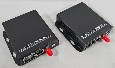 Ethernet Over Fiber Optic Extender 10/100M up to 12.4 mi Extender Receiver POTS