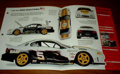 1998 Saleen Mustang RRR Brochure Spec Sheet Poster Print Photo 98