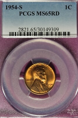1954 S - PCGS MS65RD LINCOLN WHEAT CENT #B47339 | eBay.de