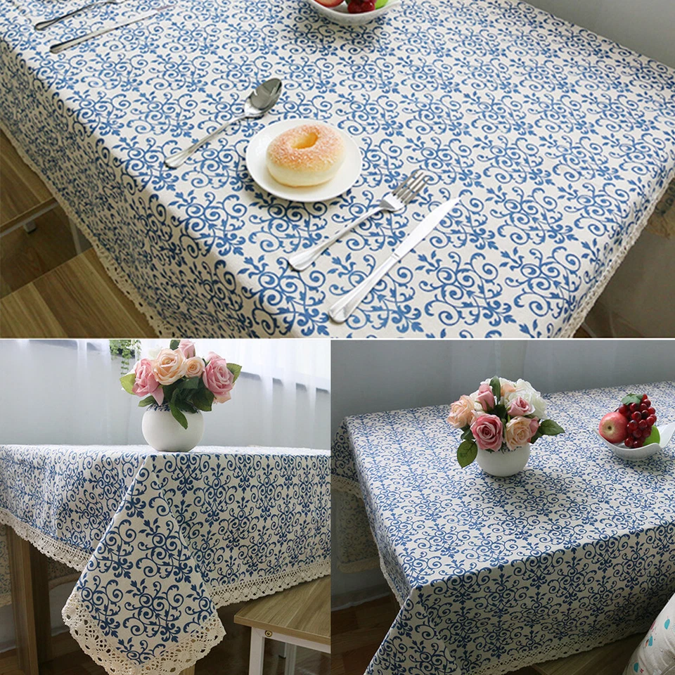 Modern Tablecloth Square Rectangle Desk Table Cloth Cover Kitchen for Home Decor - Image 3 of 4