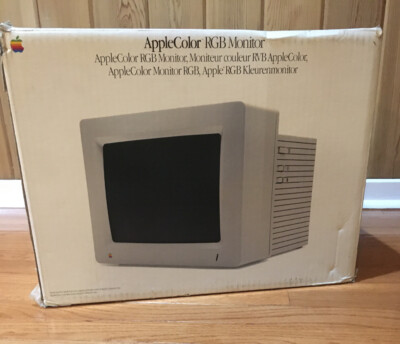 BOX ONLY - Apple Color RGB Monitor ~ Vintage Apple | eBay