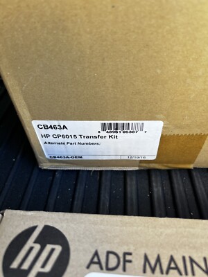 GENUINE HP CB463A IMAGE TRANSFER KIT FOR LJ Cp6015/cm6030 NEW SEALED