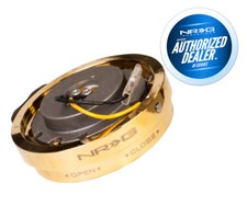 Nrg Steering Wheel Quick Release Thin Version Chrome Gold Srk-400cg