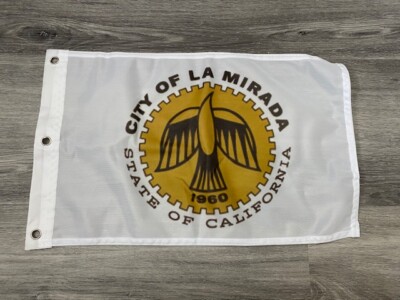 12 x 18 12'' x 18'' City La Mirada, California Flag Banner Grommets32