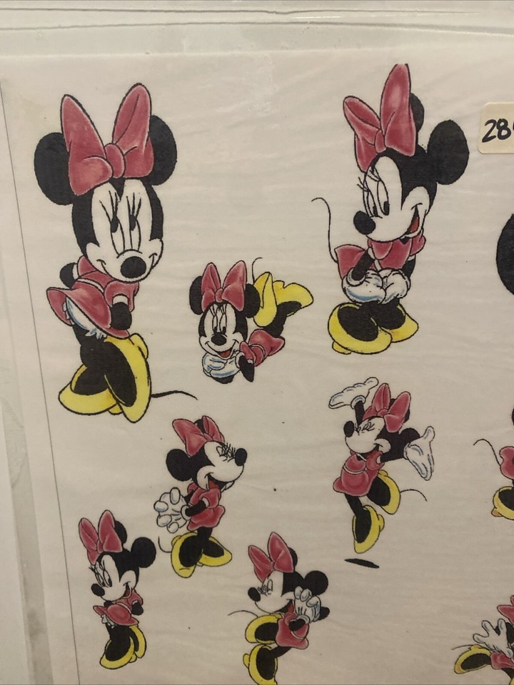 2 Sheets Disney Mickey And Minnie Mouse Tattoo Flash Wall Art eBay