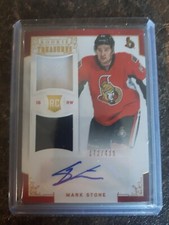 2012-13 Panini Rookie Anthology Rookie Treasures 172/499 Mark Stone Card# 137. rookie card picture