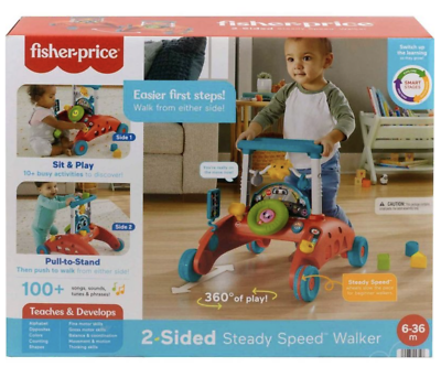Fisher-Price 2-Sided Steady Speed Walker Toy New With Box