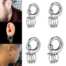 2G-8G Stainless Steel Ear Gauges Ear Tunnel Plug Dangle CBR Lobe Rook Piercing