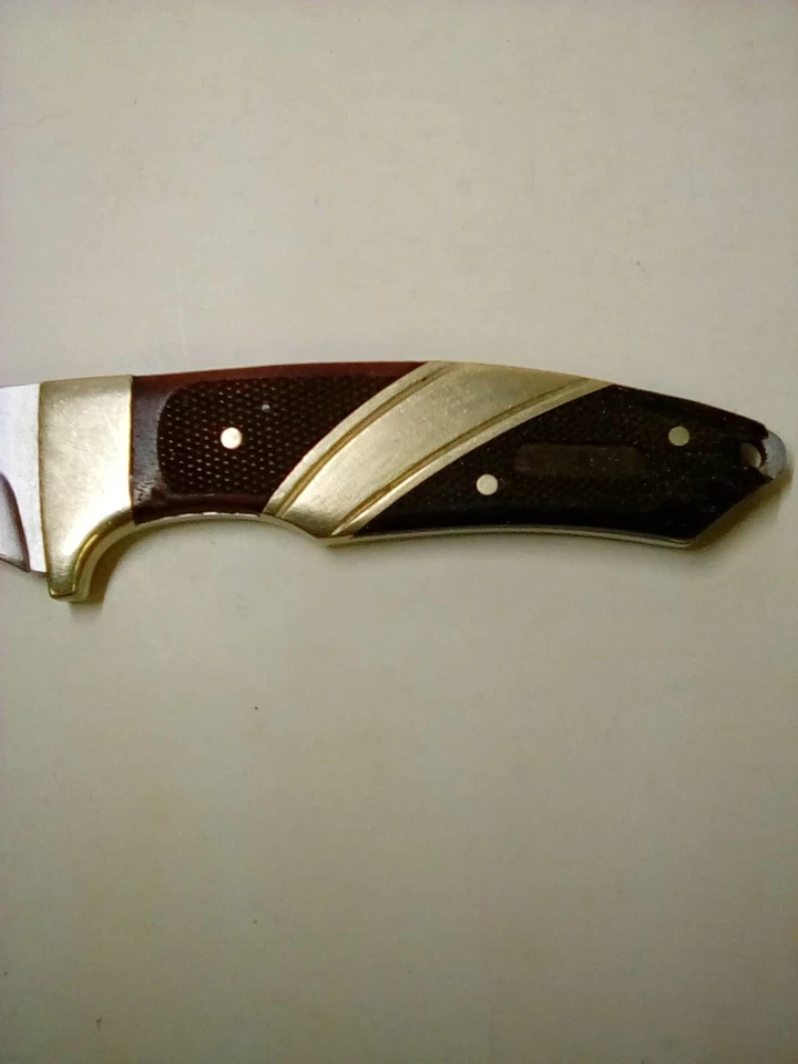 旧定时刀 s/皮带枪套 #300T。 整体4英寸固定刀片8.5英寸 — 第 4/4 张图片