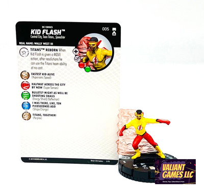 DC Heroclix Kid Flash #005 w/ Card DC Rebirth Set