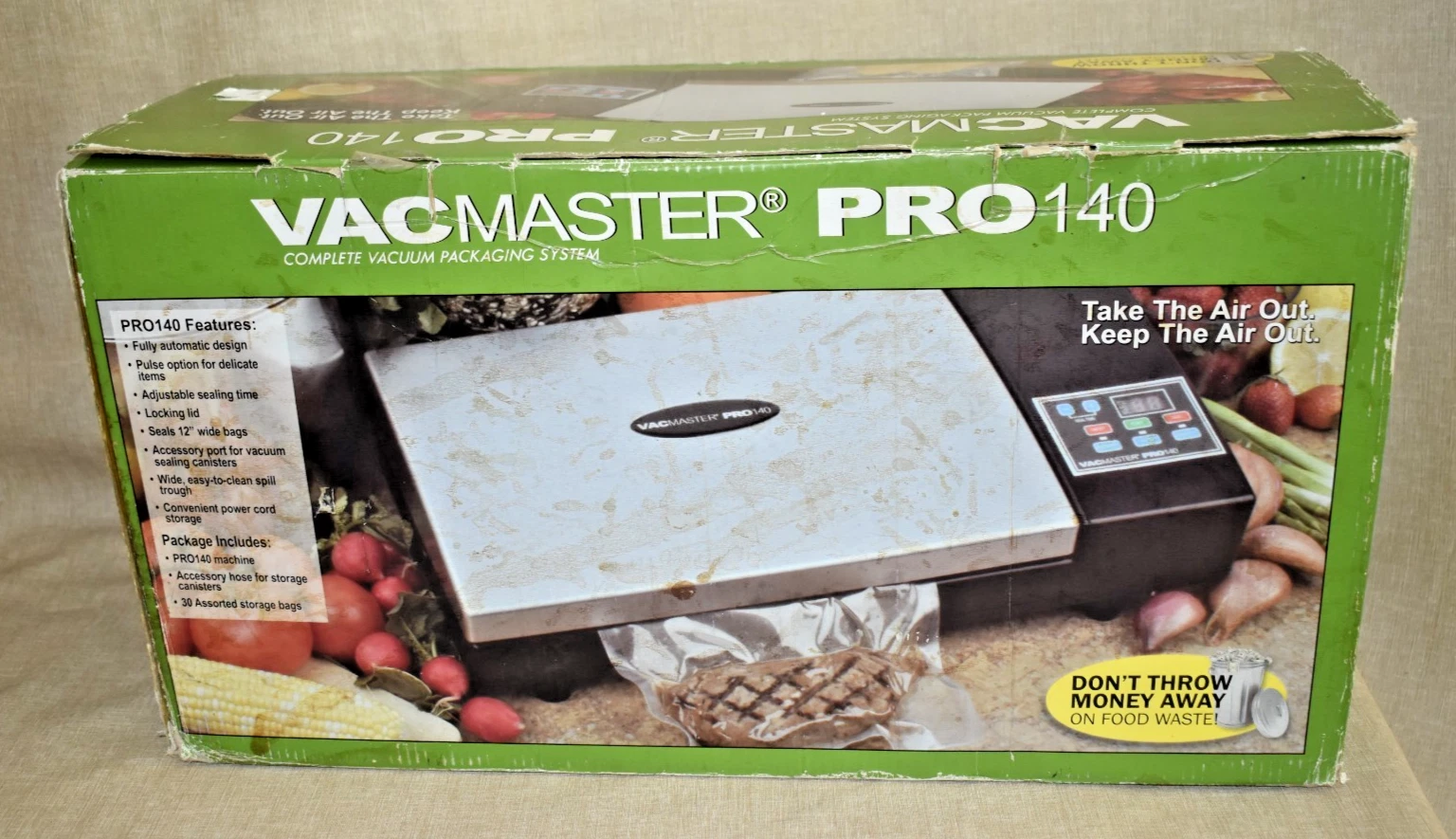 NEW VacMaster Pro 140 Complete Vacuum Sealer System ~ Never Used