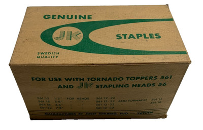 2500 JK  561-18 Staples, 3/4'', für Tornado Toppers 561 & JK Stapling Heads 56