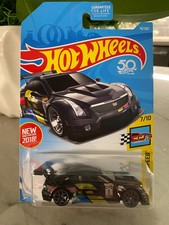 2018 Hot Wheels #70 Legends of Speed 7/10 '16 CADILLAC ATS-V R Black w/Gray5YSp