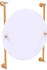 Allied Brass CC-27-91-GLY Carolina Crystal Collection Oval Frameless Mirror