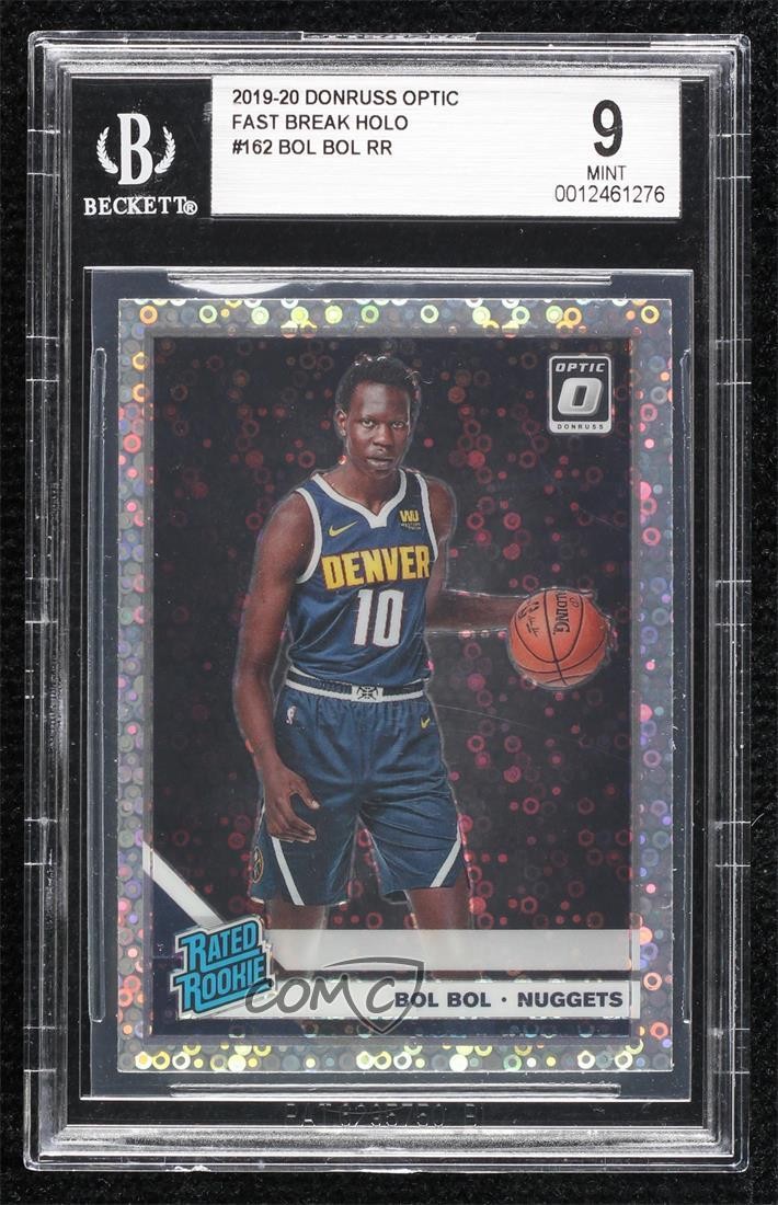2019 Donruss Optic Rated Fast Break Prizm Bol Bol #162 BGS 9 MINT Rookie RC 02ez
