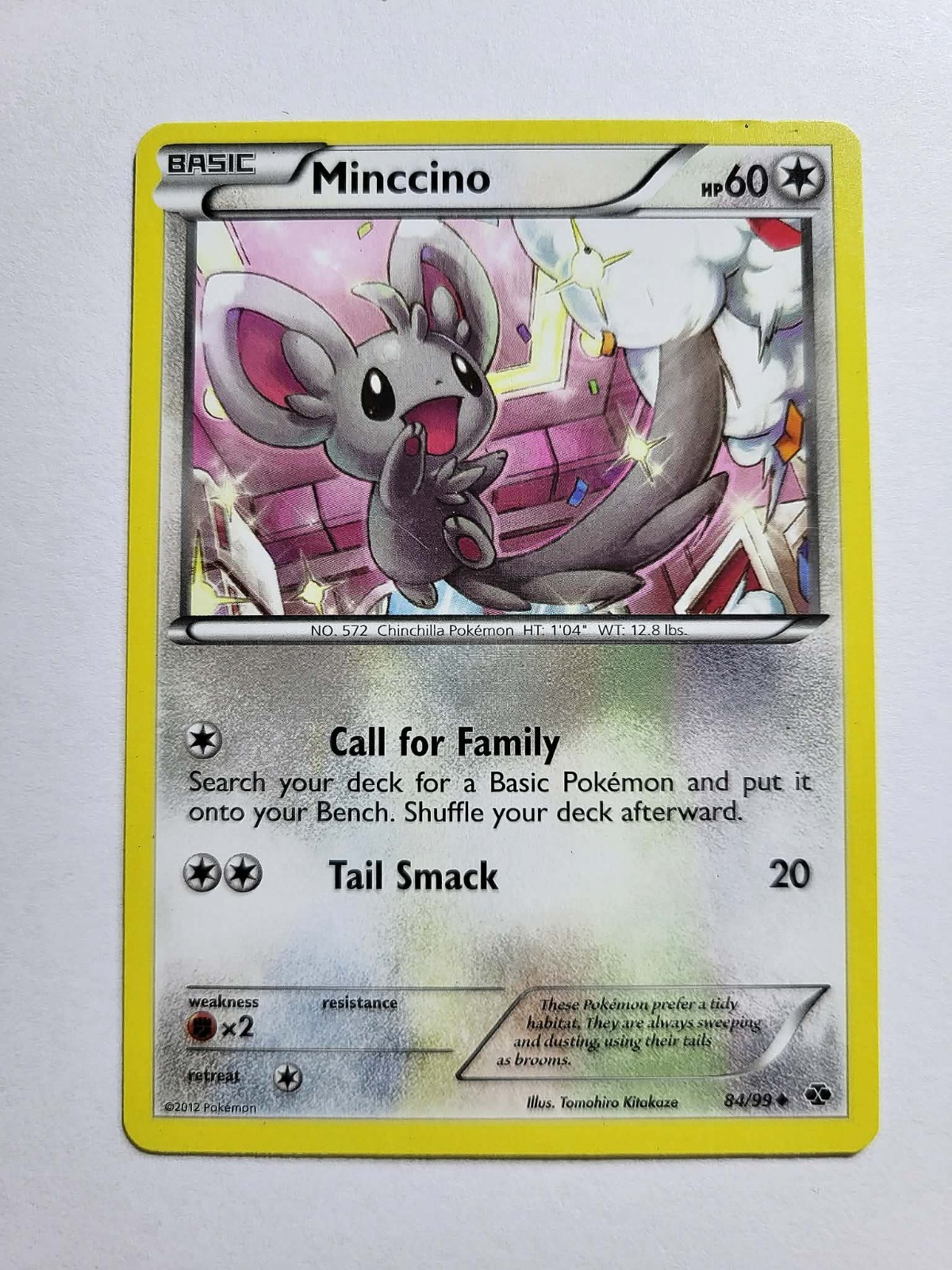Minccino 84/99 Next Destinies Regular Finish Pokémon TCG HEAVY PLAY!