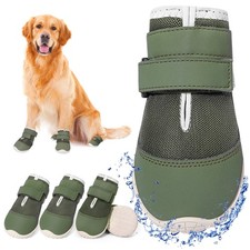 Dog Shoes for Large Dogs, Mesh Breathable Dog Boots  Paw Protectors for Hot ...