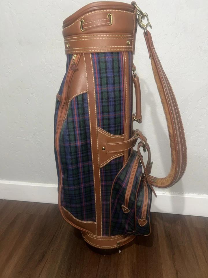 Винтажная сумка для гольфкара Daiwa Coach Collection с кожаной отделкой - Изображение 4 из 4