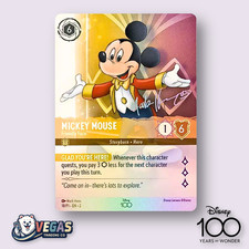 Mickey Mouse Friendly Face Alternate Art 18/P1 D100 Promo LP Disney Lorcana