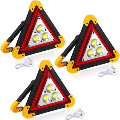 Rechargeable Portable LED Emergency Warning Triangle Flashing LED Safety Light