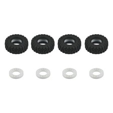 Axial Scx30 39mm Tires With Silicon Insert 4 White